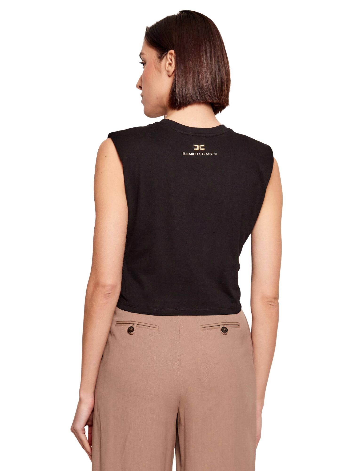 Elisabetta Franchi T-shirt con nodo