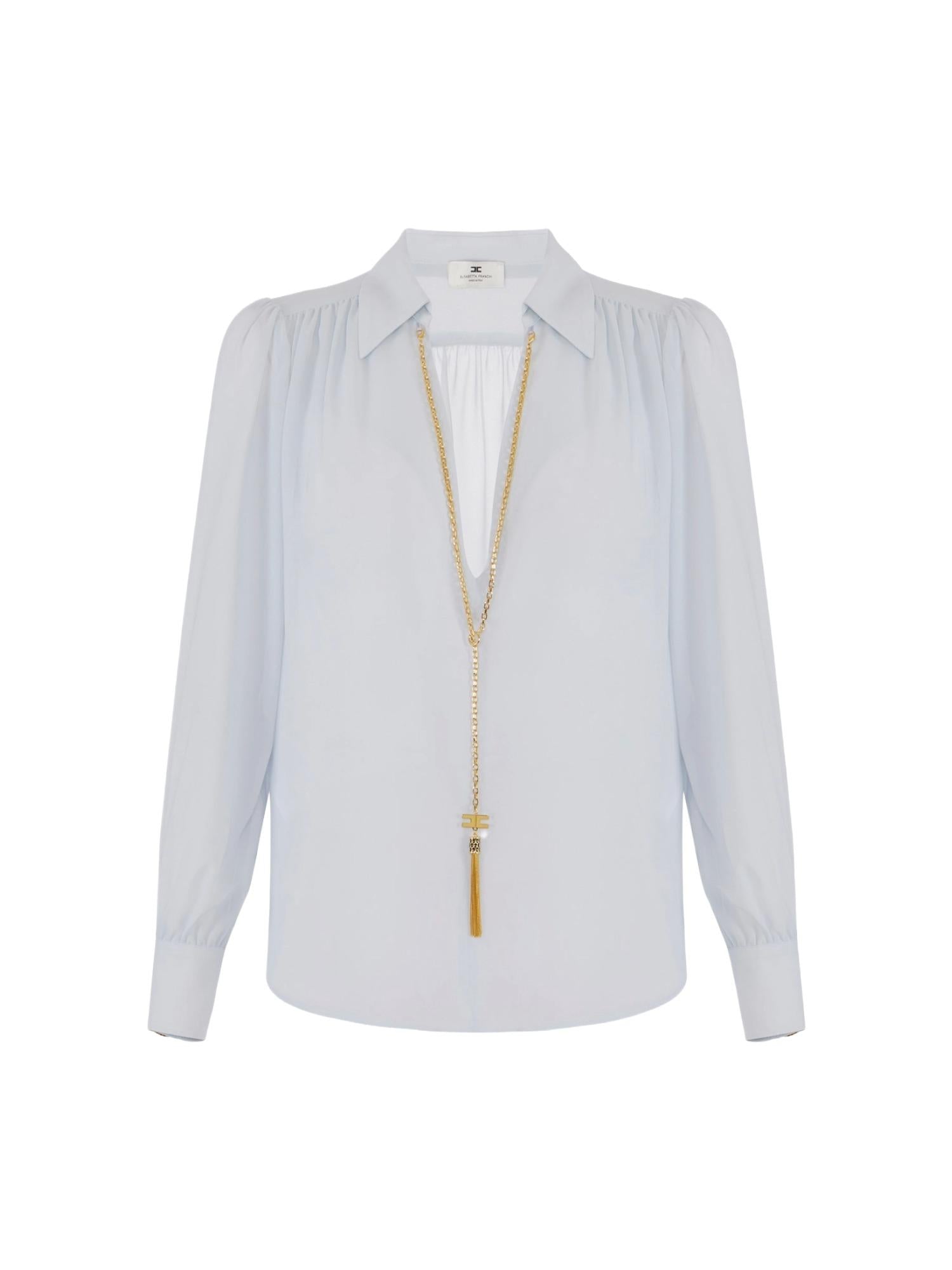 Elisabetta Franchi Camicia con collana pendente