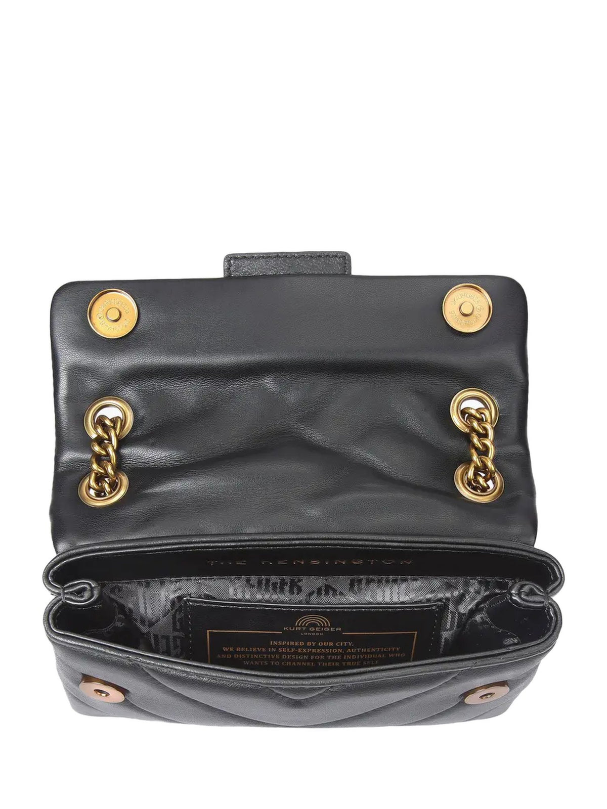 Mini borsa Kensington in pelle