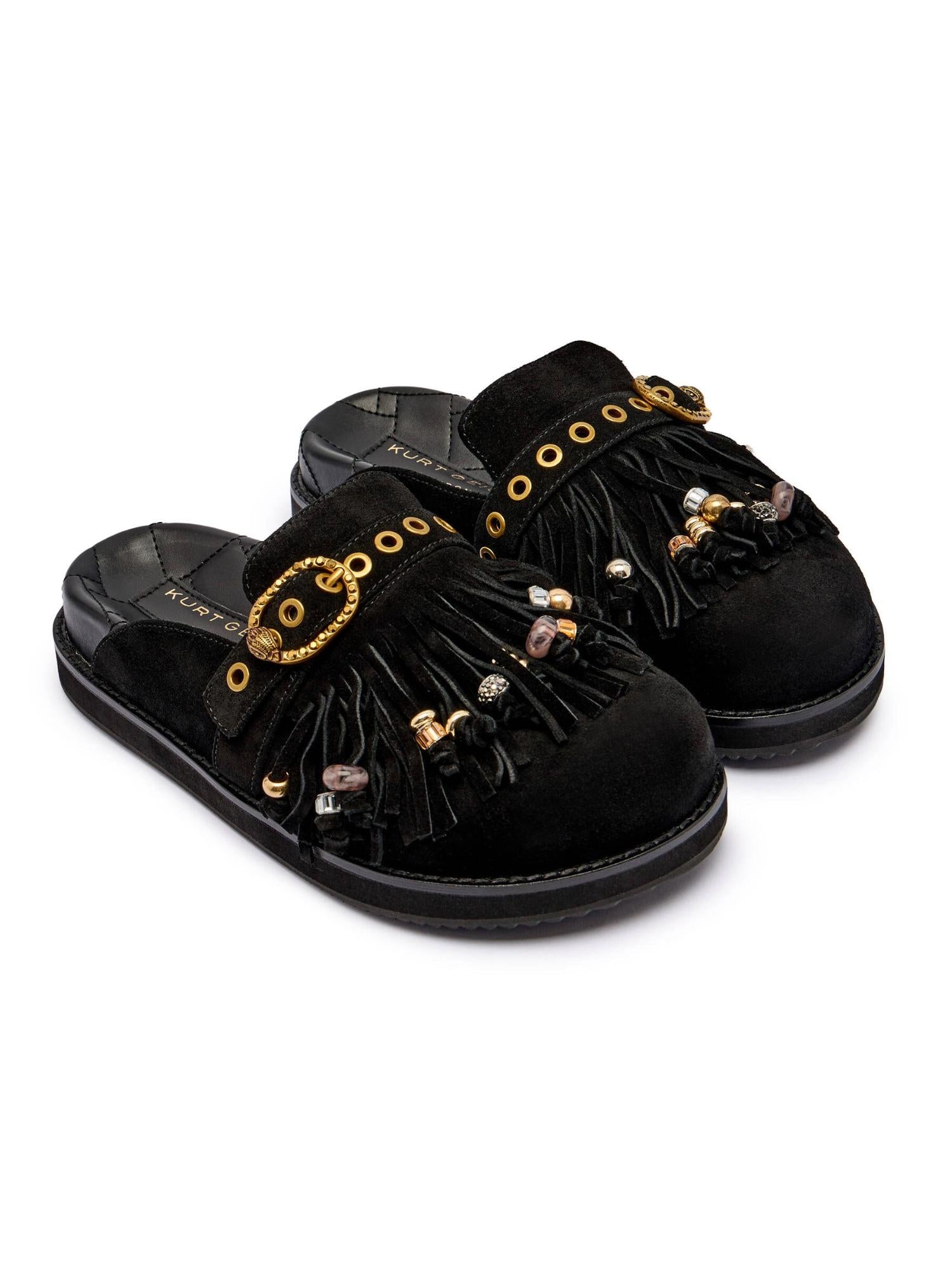 Kurt Geiger Sabot con fibbia e frange