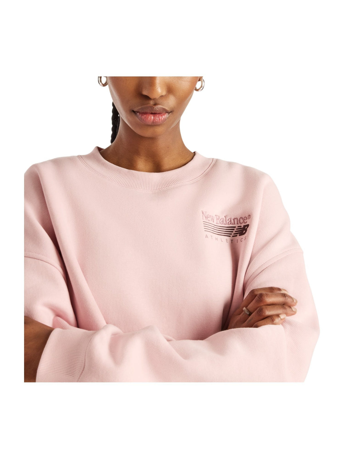 New Balance Felpa Girocollo Trackside Fleece Crew