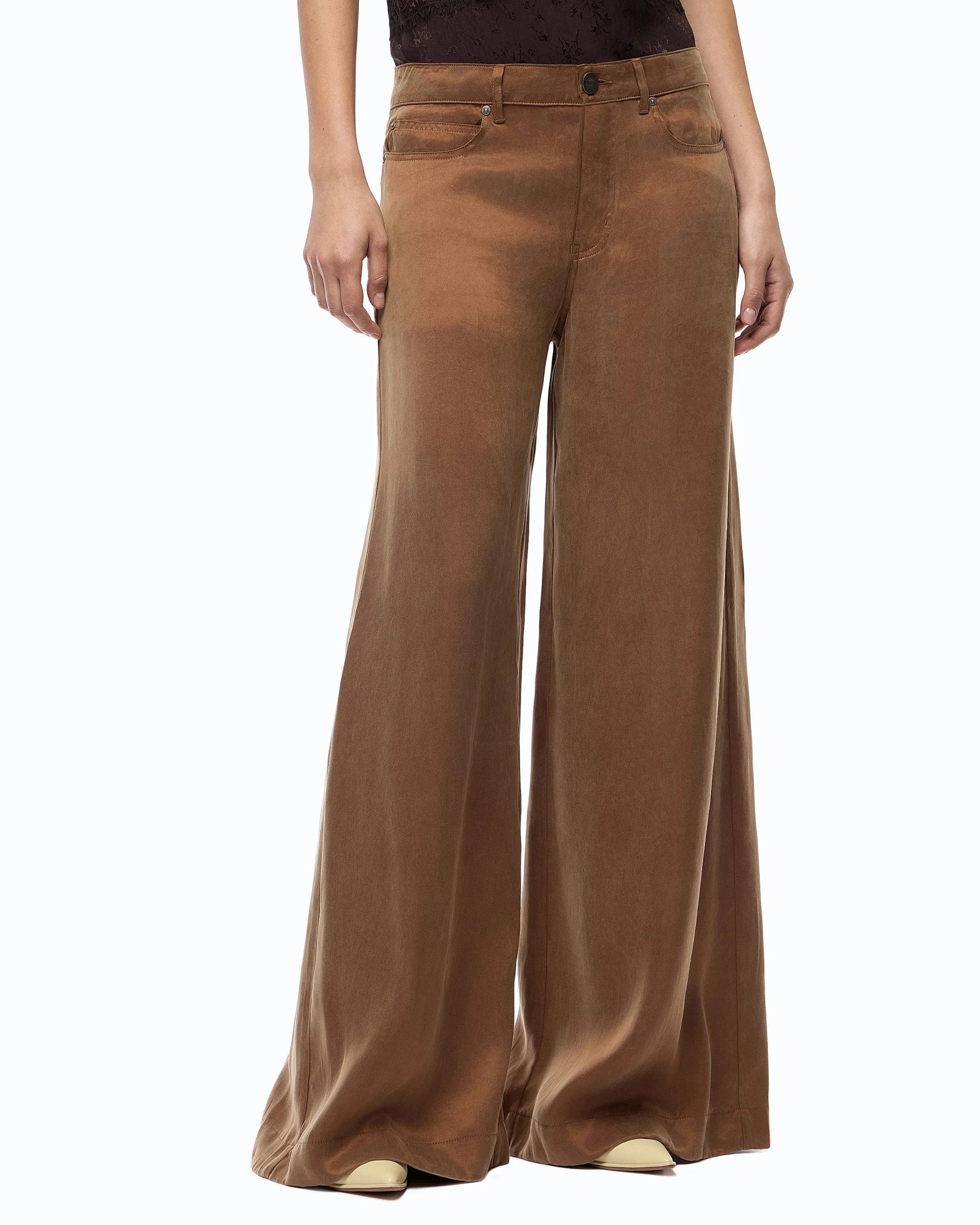 Pinko Pantalone Palazzo in Twill di Cupro e Viscosa donna