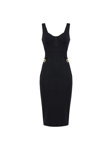 Elisabetta Franchi Abito bustier in tessuto bielastico