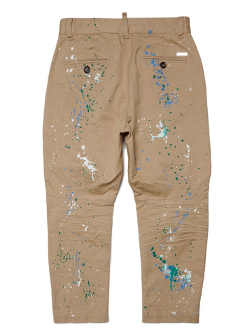 Dsquared Pantalone con vernice effetto stropicciato