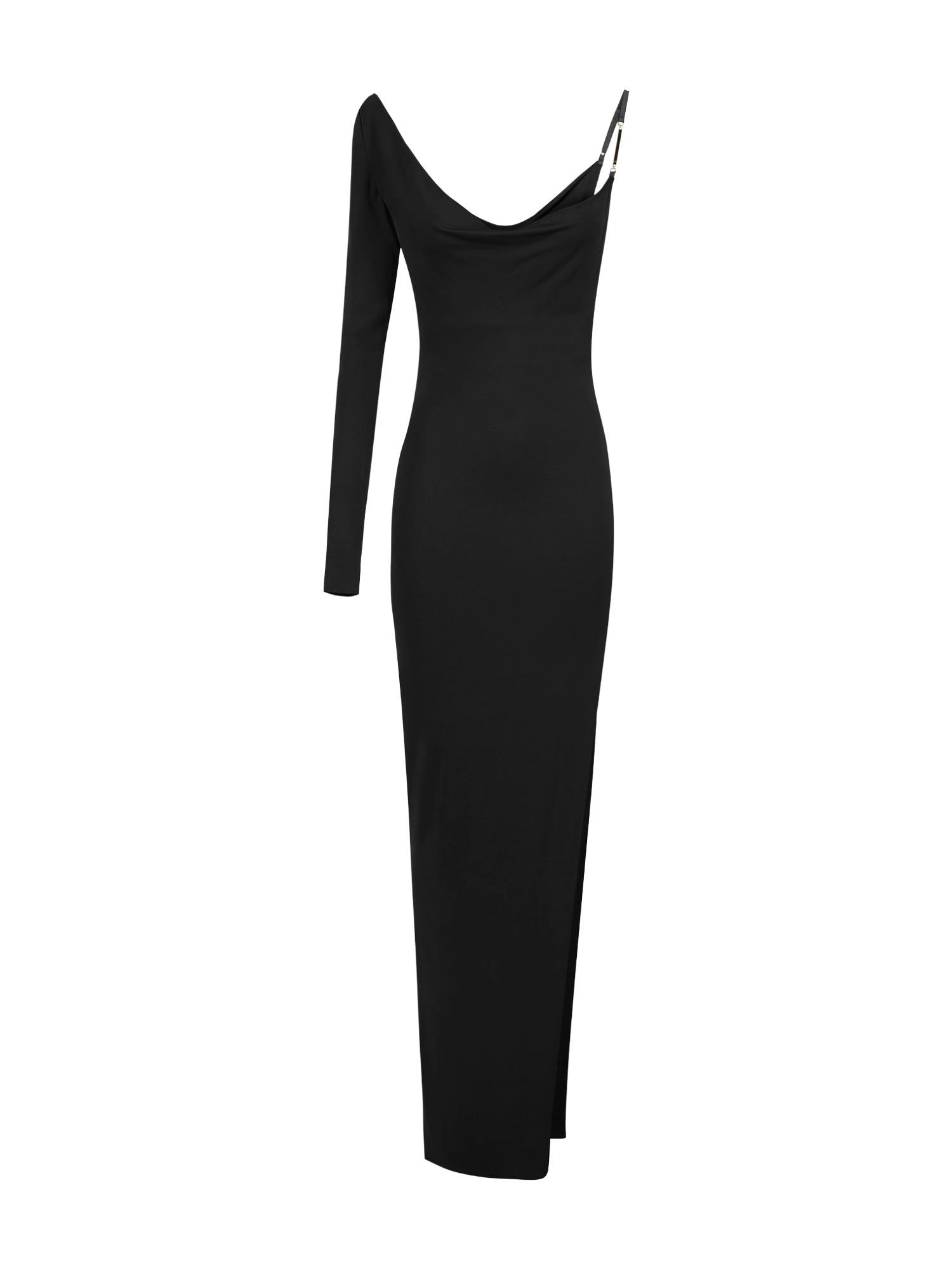 Elisabetta Franchi Abito Red Carpet con spallina gioiello