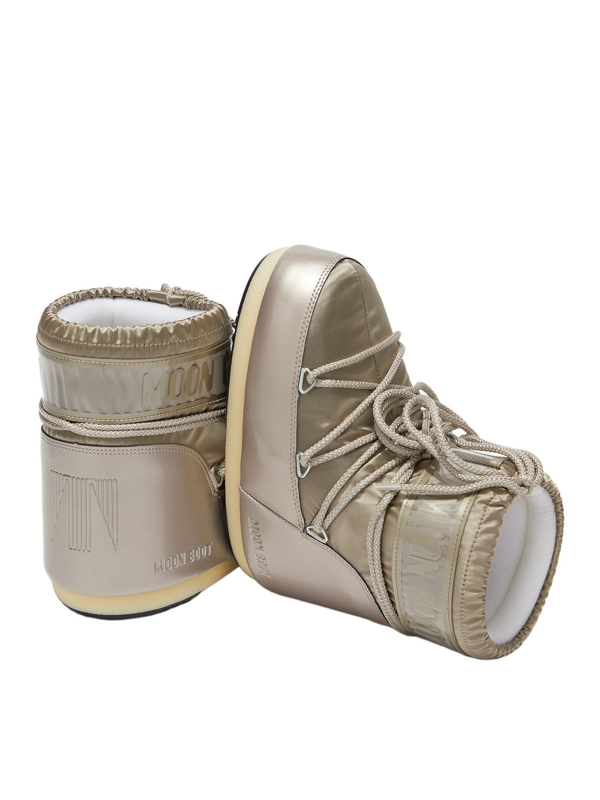 Stivale icon low glance nero in raso