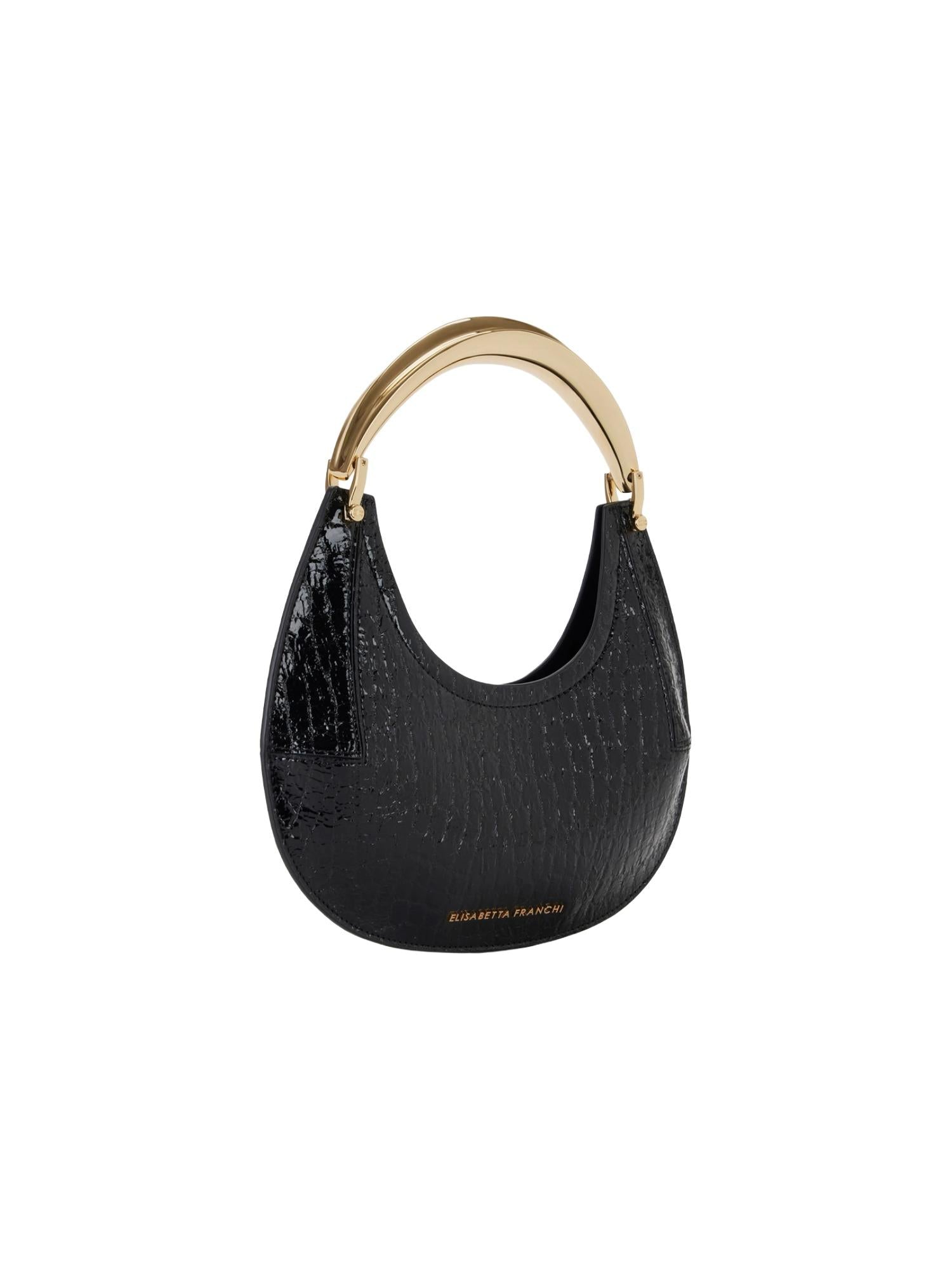 Elisabetta Franchi Borsa hobo piccola con stampa cocco