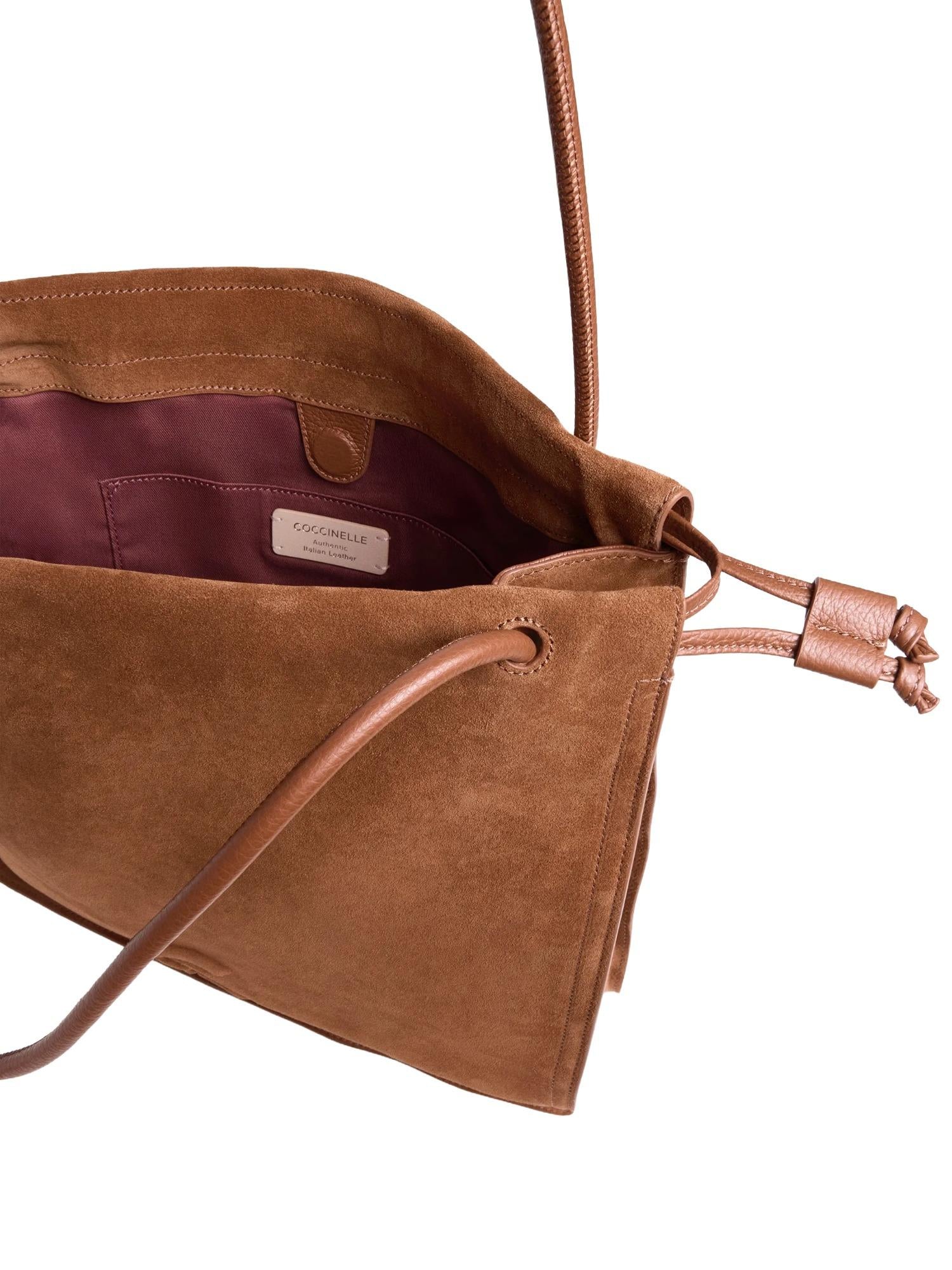 Coccinelle Borsa in suede Dulse large