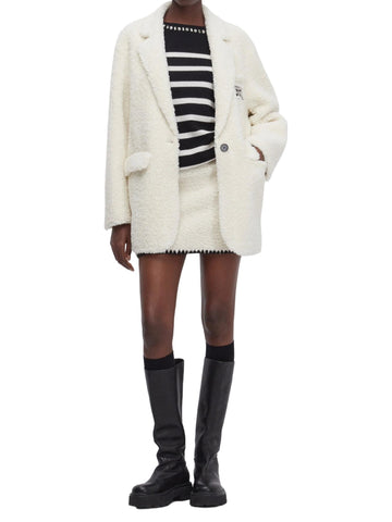 Ermanno Firenze Cappotto in montone ecologico