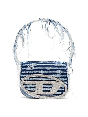 Diesel Borsa 1DR in denim sfilacciato