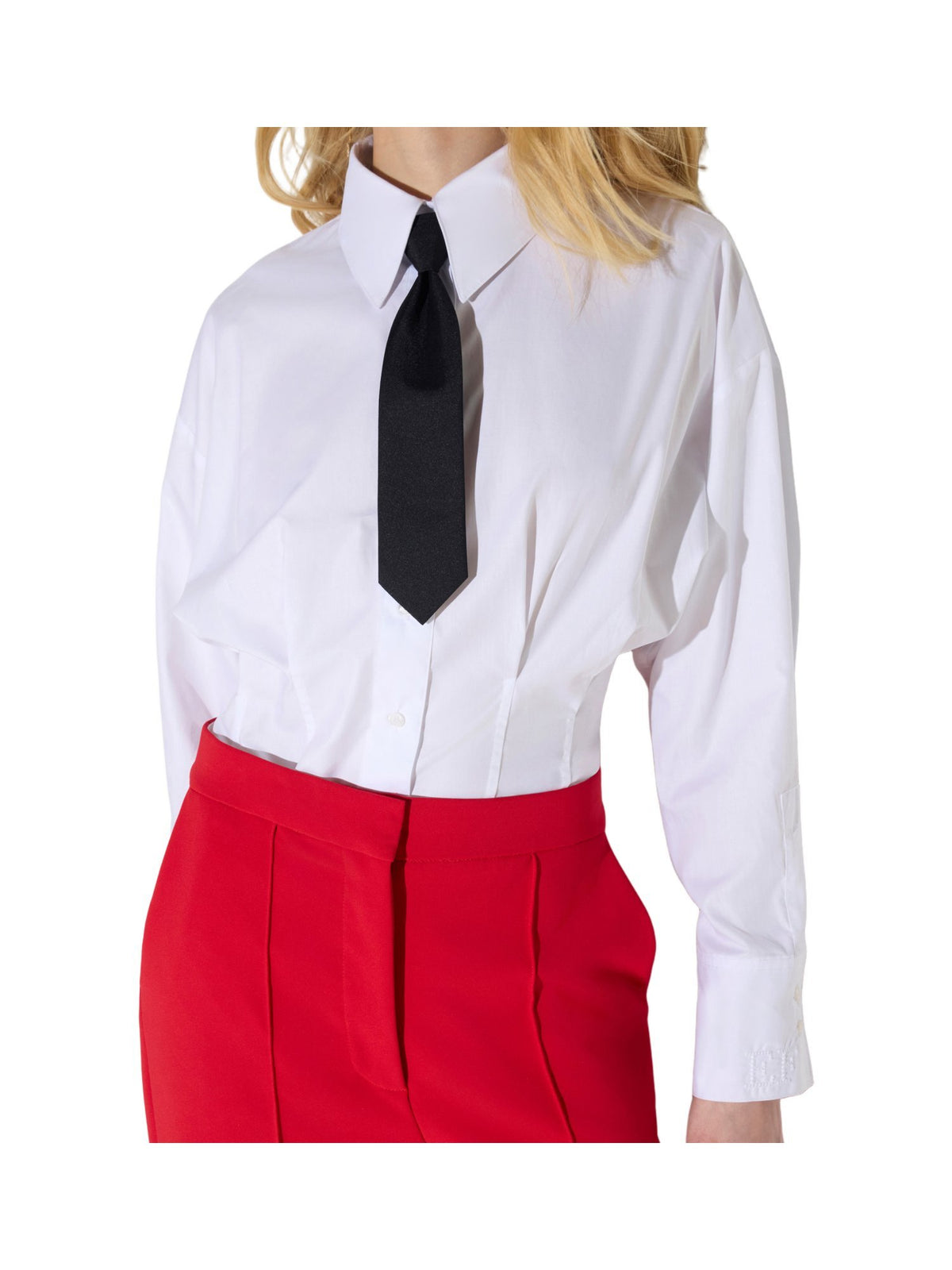 Camicia in popeline con cravattino