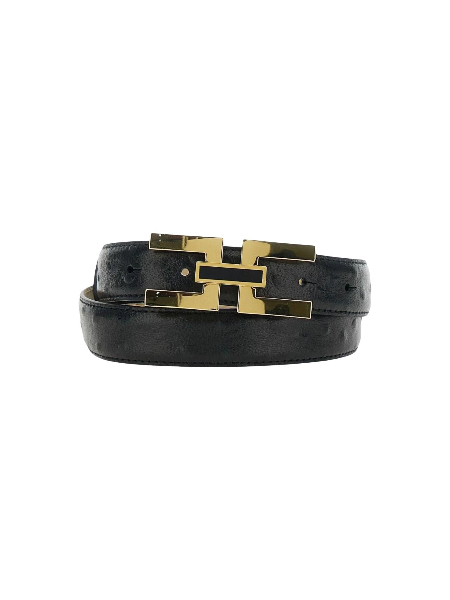 Elisabetta Franchi Cintura in pelle 3 cm