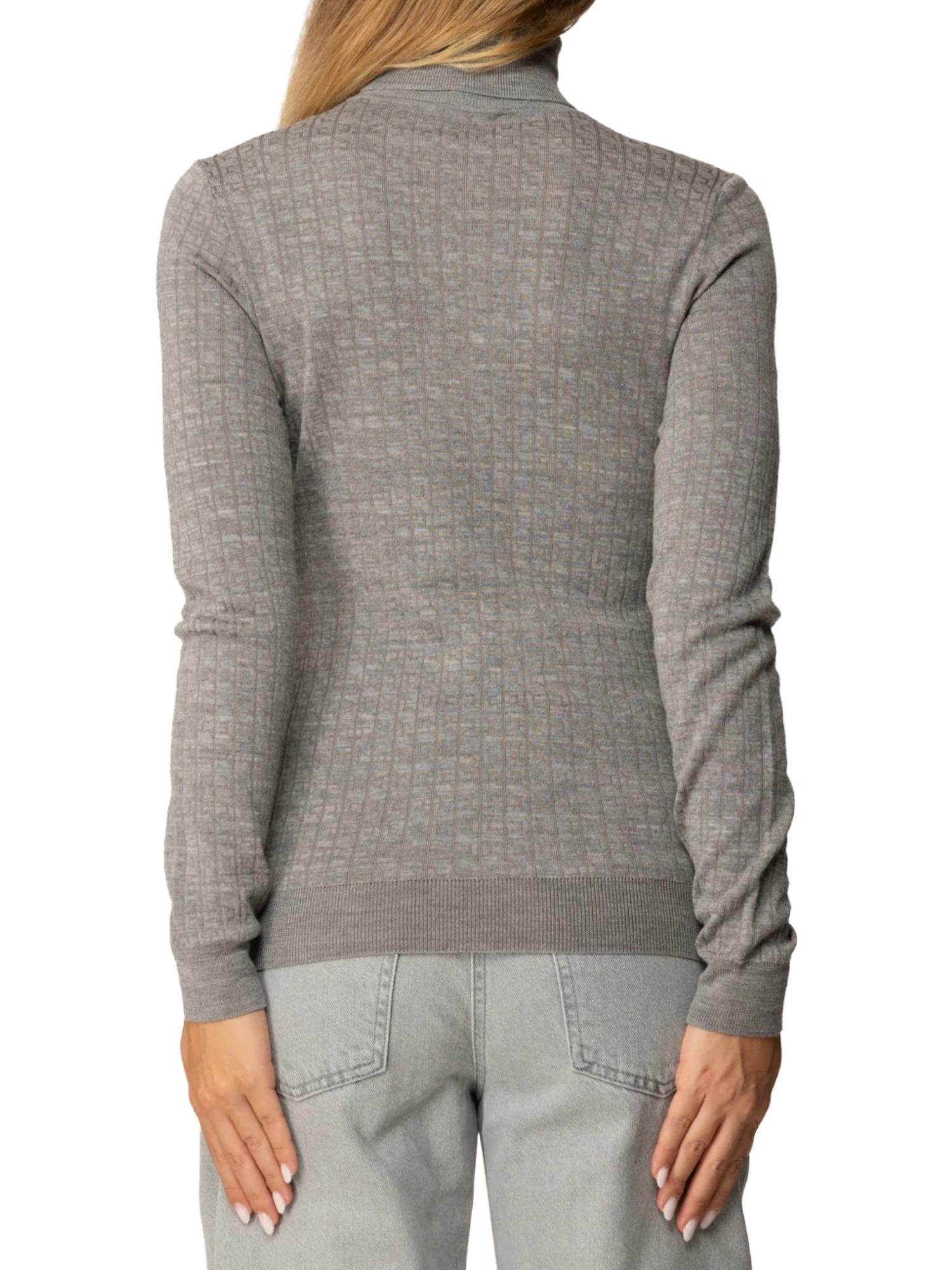 Elisabetta Franchi Maglia a dolcevita con micro logo