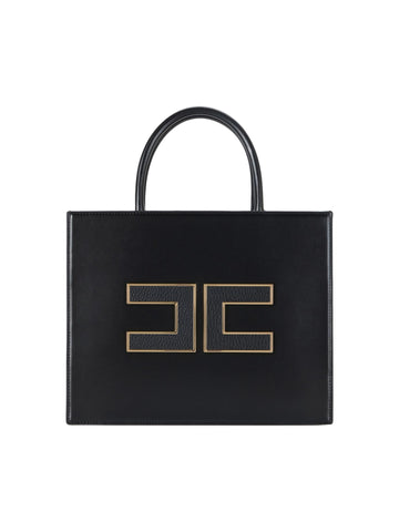 Elisabetta Franchi Borsa tote grande con logo