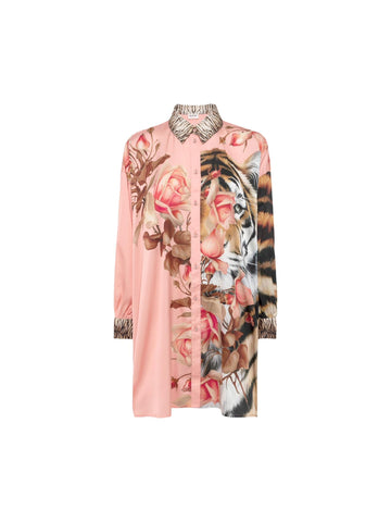 Blugirl Camicia oversize con stampa Romantic Tiger