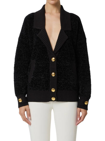 Elisabetta Franchi Cardigan in ciniglia bouclè