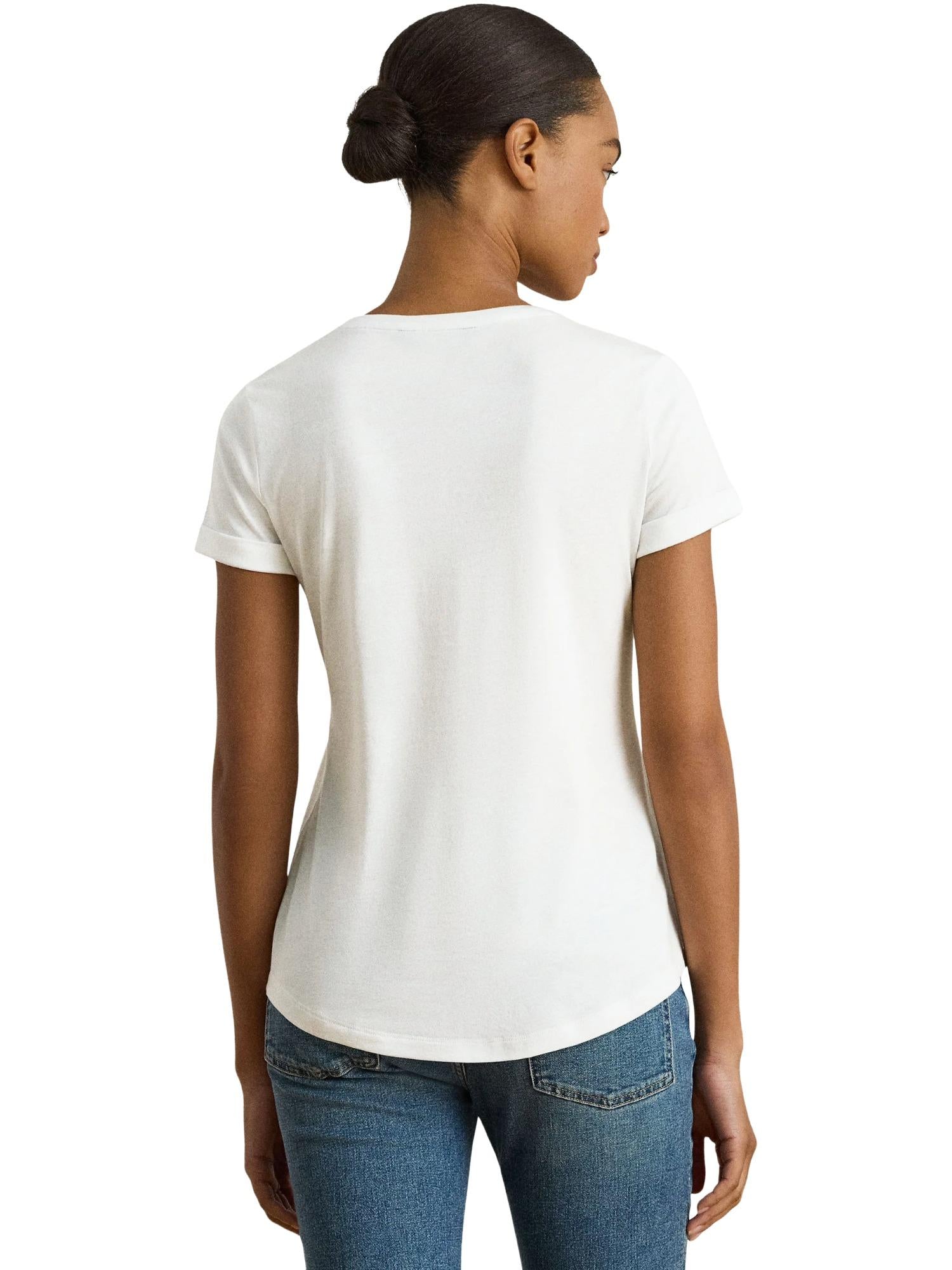 Lauren Ralph Lauren T-shirt con ricamo Hailly