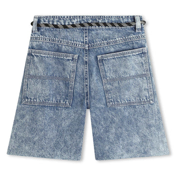 DKNY Shorts di jeans con cintura