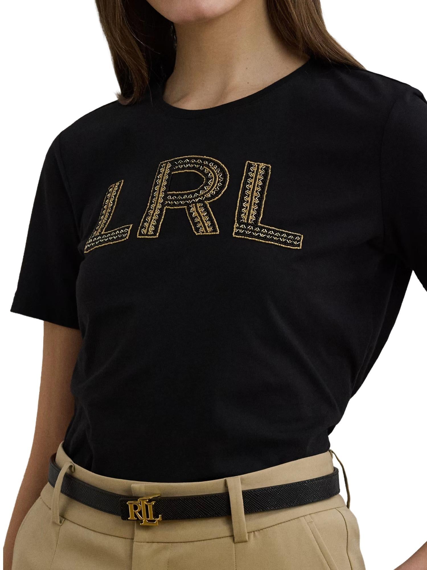 Lauren Ralph Lauren T-shirt con logo in perline Katlin
