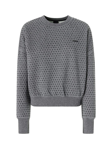 Maglia in felpa full strass
