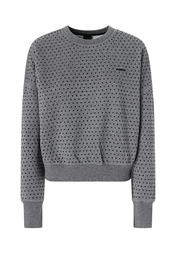Pinko Felpa con Logo Ricamato a Contrasto donna