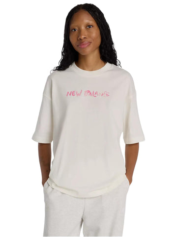 New Balance T-shirt oversize con stampa