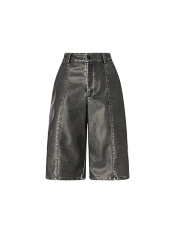 Bermuda Oversize con Ricamo Logo Posteriore