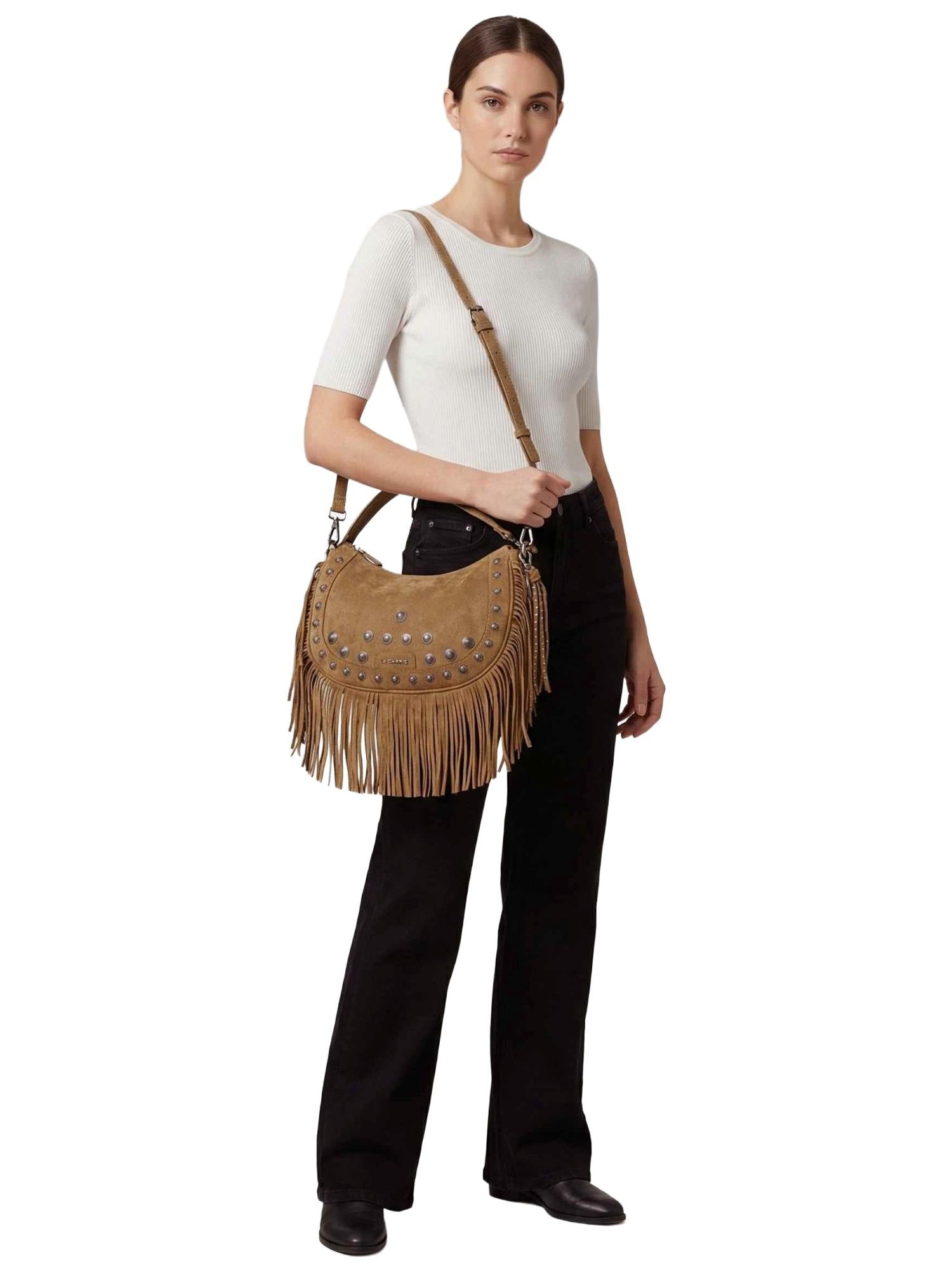 La Carrie Borsa in suede Aztec