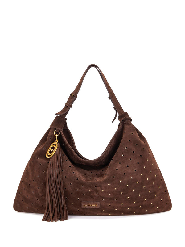 Borsa Shopper Metropolis in Suede Traforato