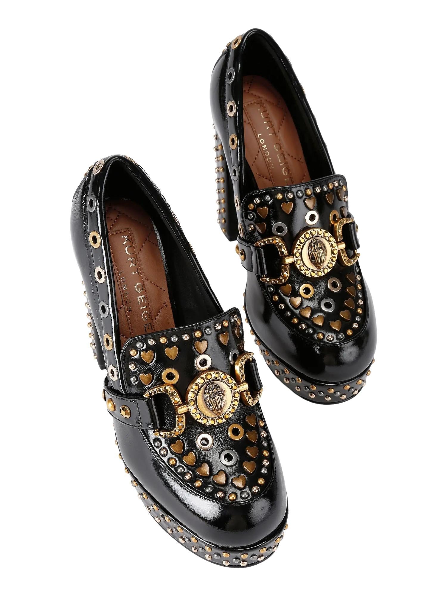 Kurt Geiger Mocassini con plateau e tacco