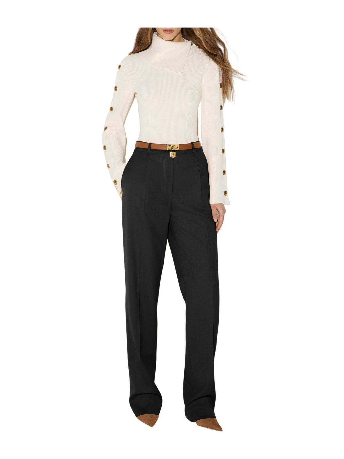 Pantaloni in gabardina
