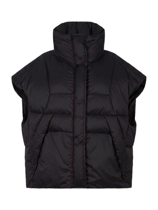 Gilet Imbottito con Collo Alto