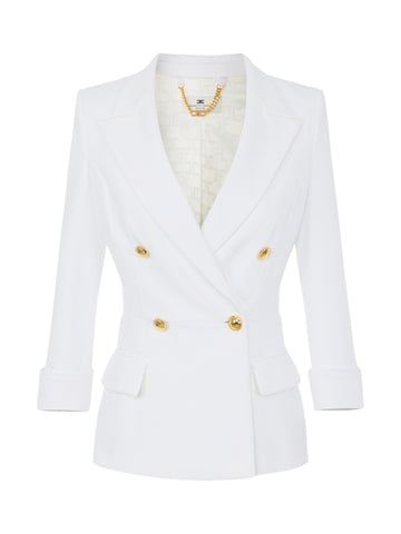 Giacca in doppio crêpe stretch