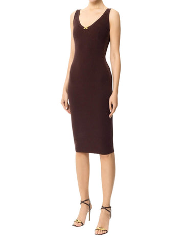 Elisabetta Franchi Abito in maglia con tulle