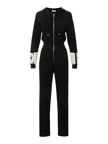 Elisabetta Franchi Tuta con bande a contrasto