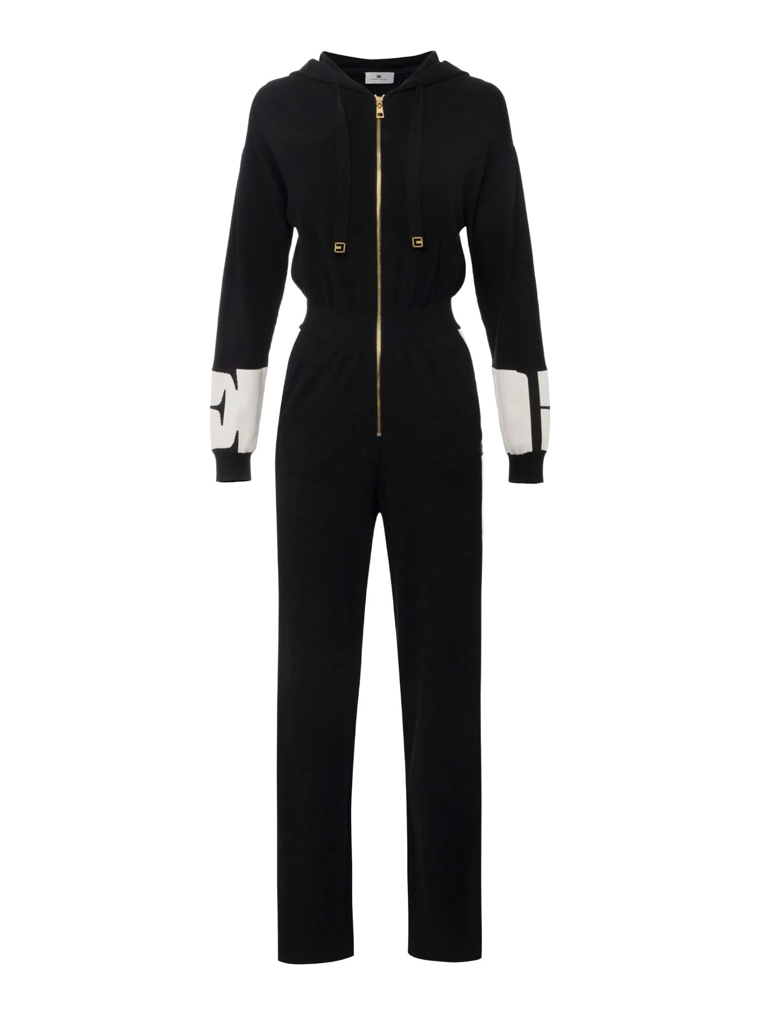 Elisabetta Franchi Tuta con bande a contrasto