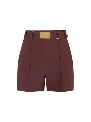 Elisabetta Franchi Shorts con cintura logata