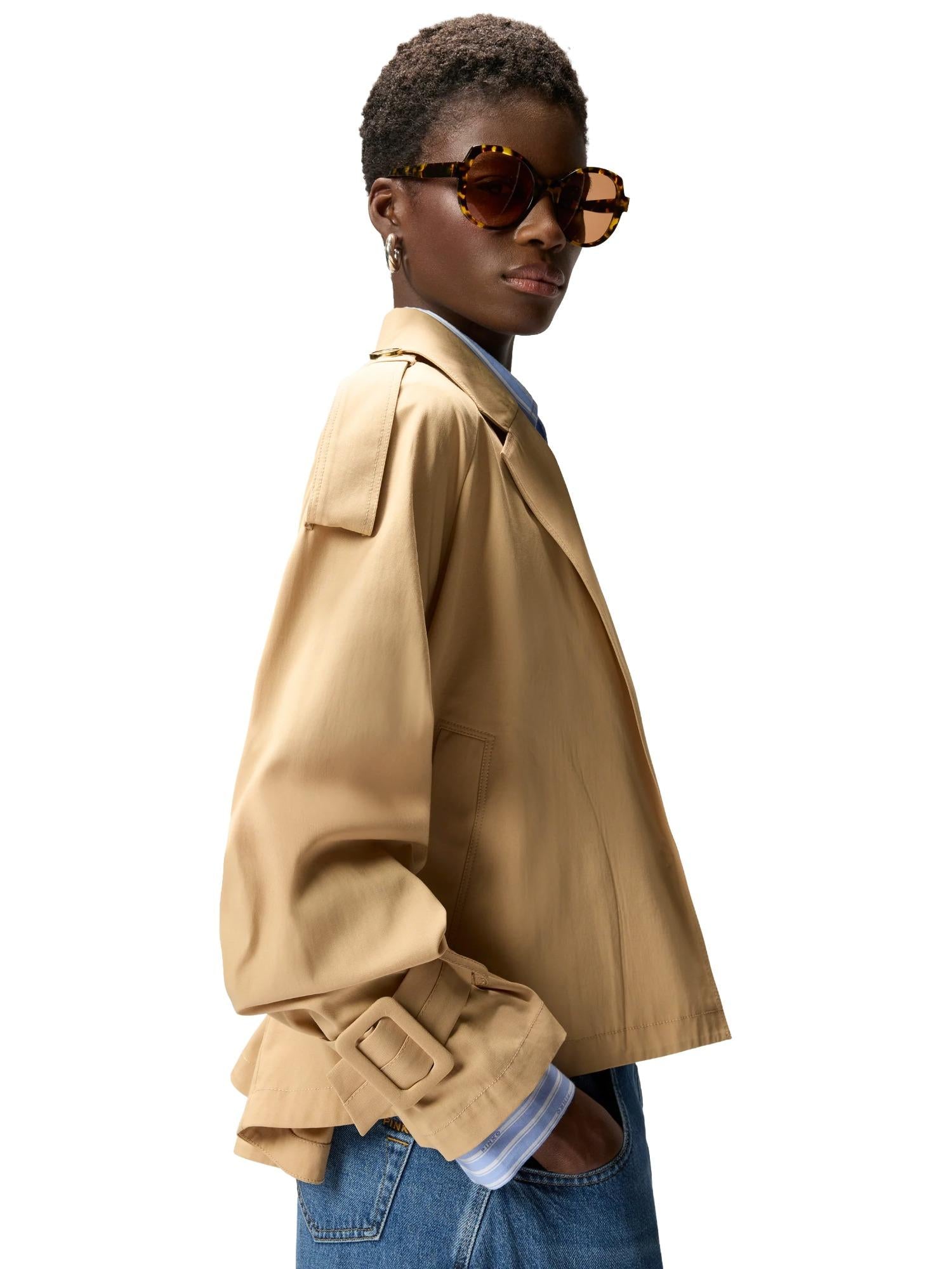 Pinko Trench corto con cintura Tanya
