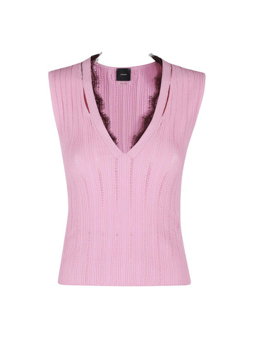 Pinko Top in maglia traforata Montanaia