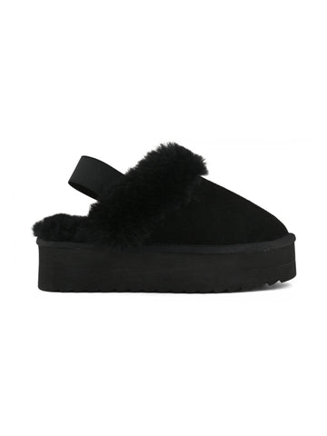 Colors of California Slipper platform in suede