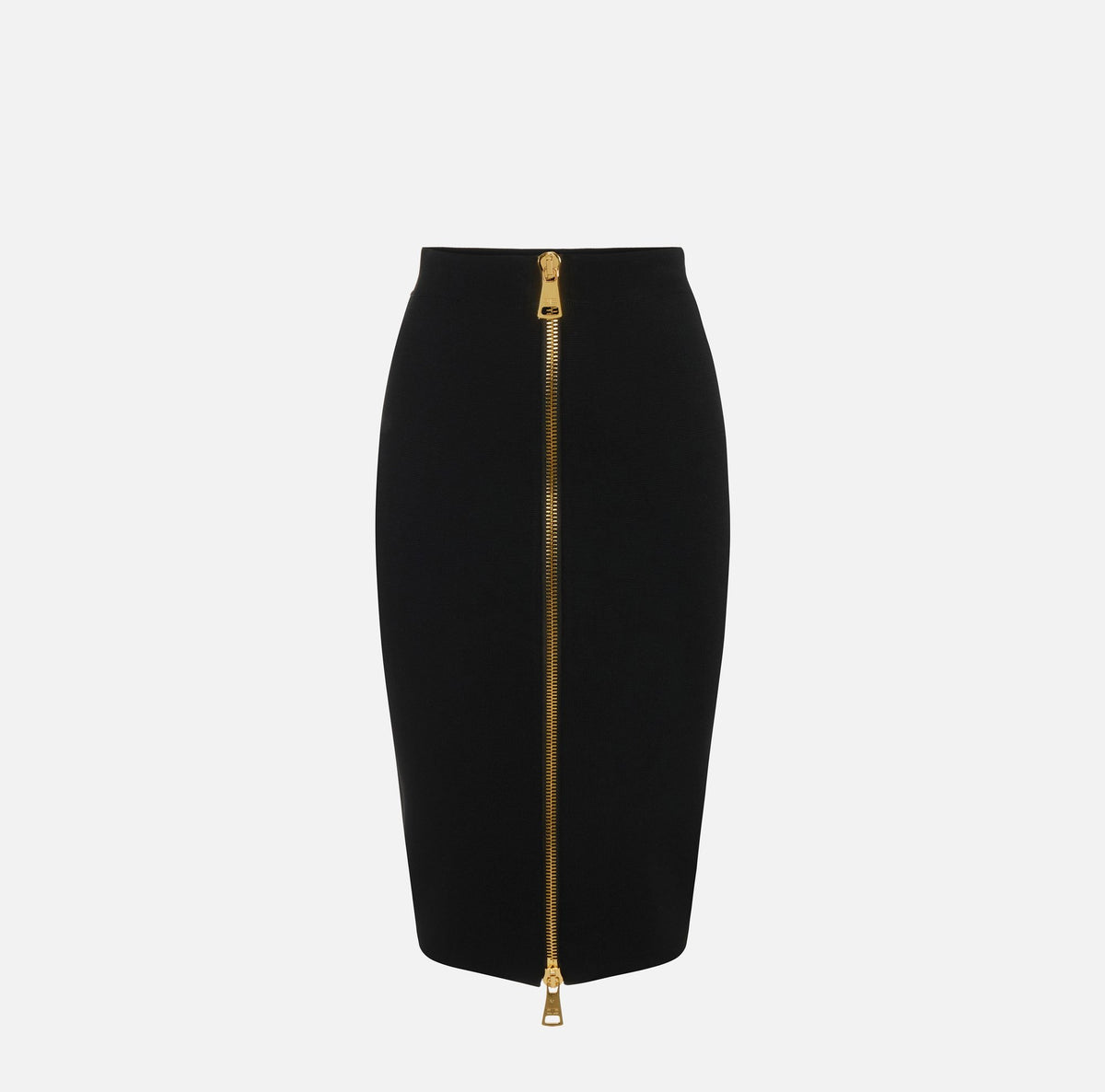 Gonna in maglia con zip