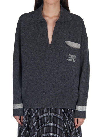 Ermanno Firenze Polo con logo in strass