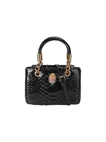 Kurt Geiger Borsa piccola con texture pitonata