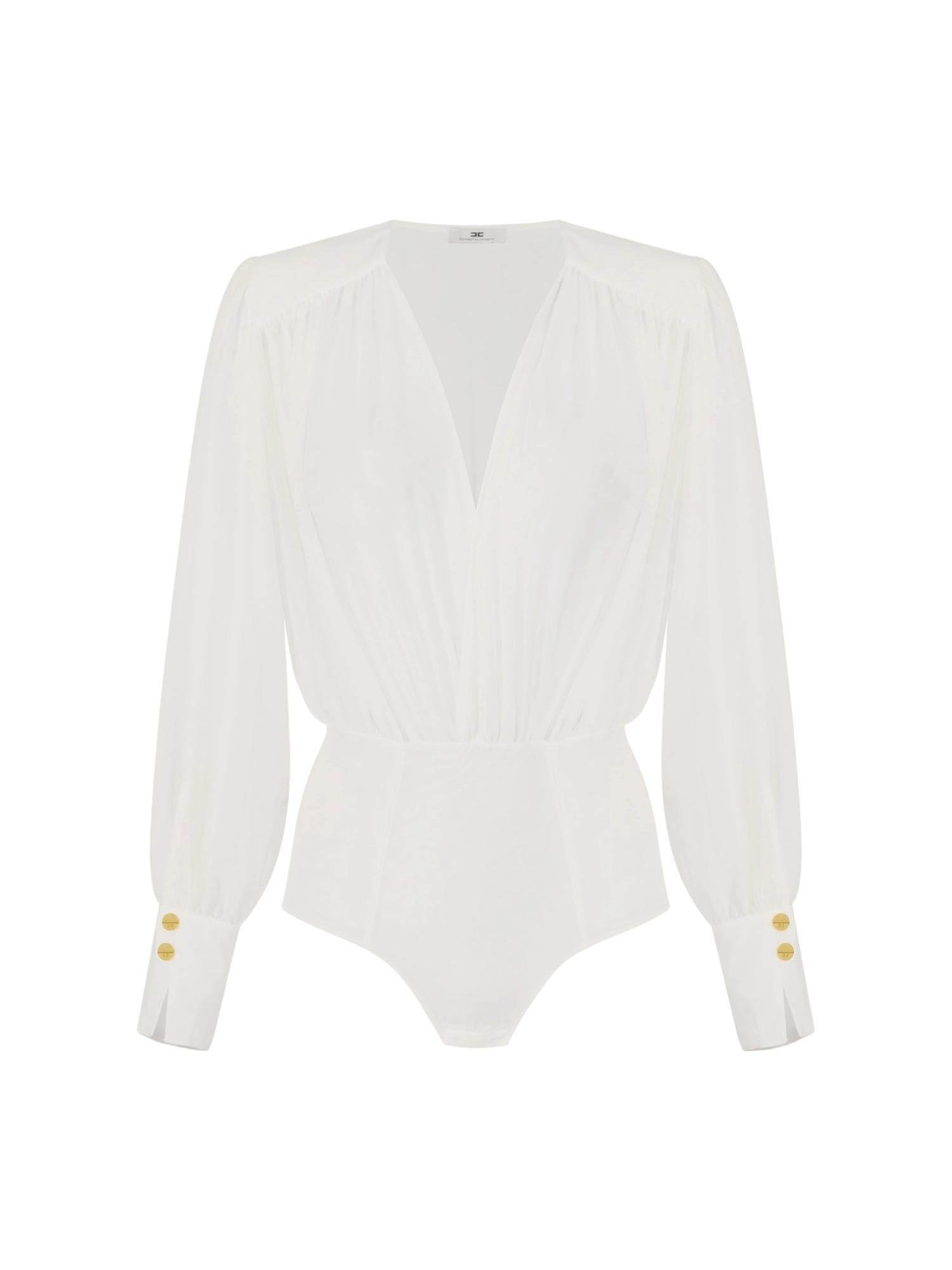 Elisabetta Franchi Camicia a body con drappeggio