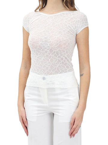 Pinko T-shirt in pizzo Cody