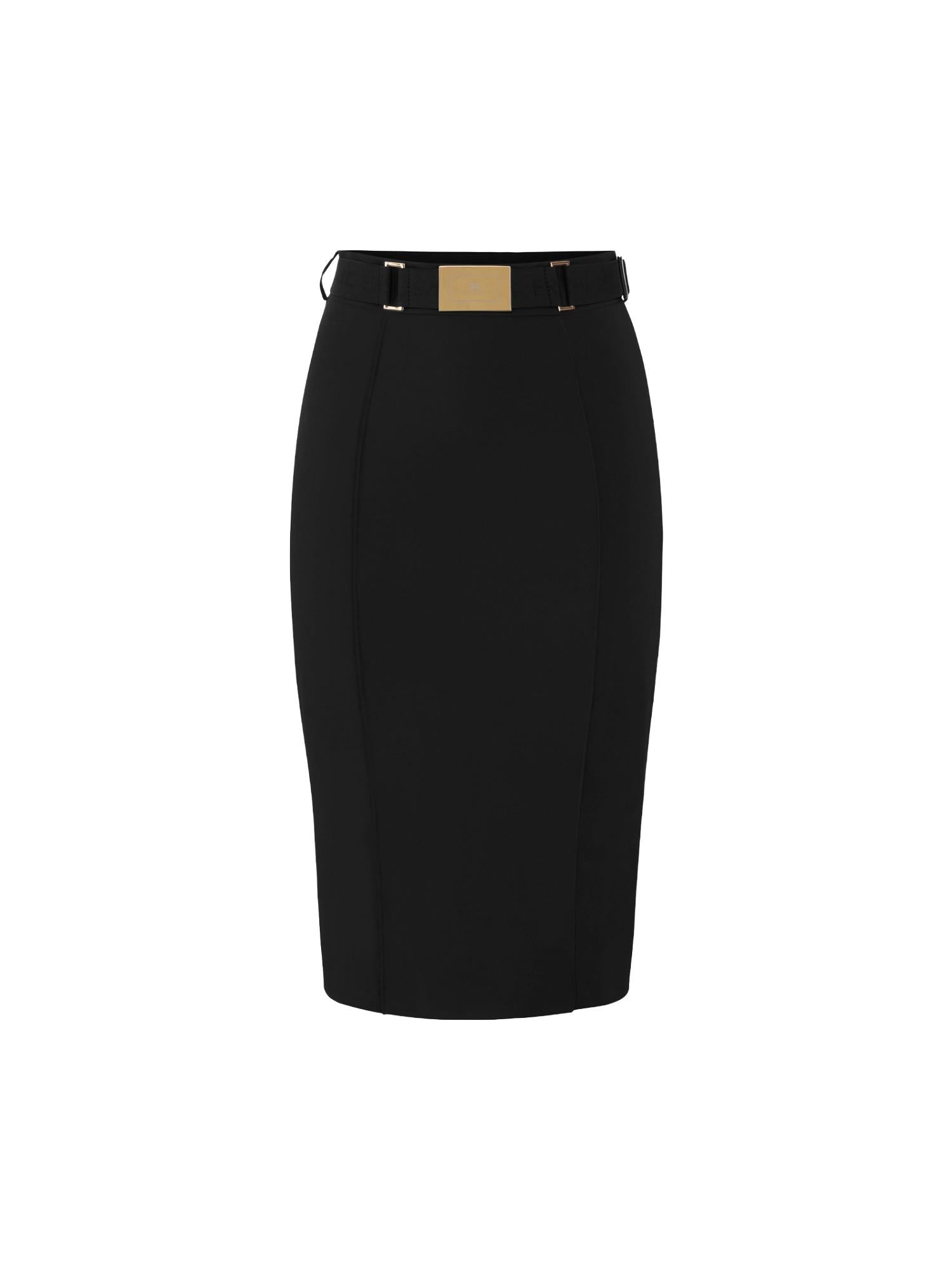 Elisabetta Franchi Gonna con cintura logata