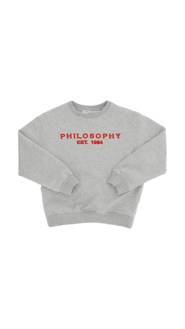 Philosophy Felpa con logo ricamato