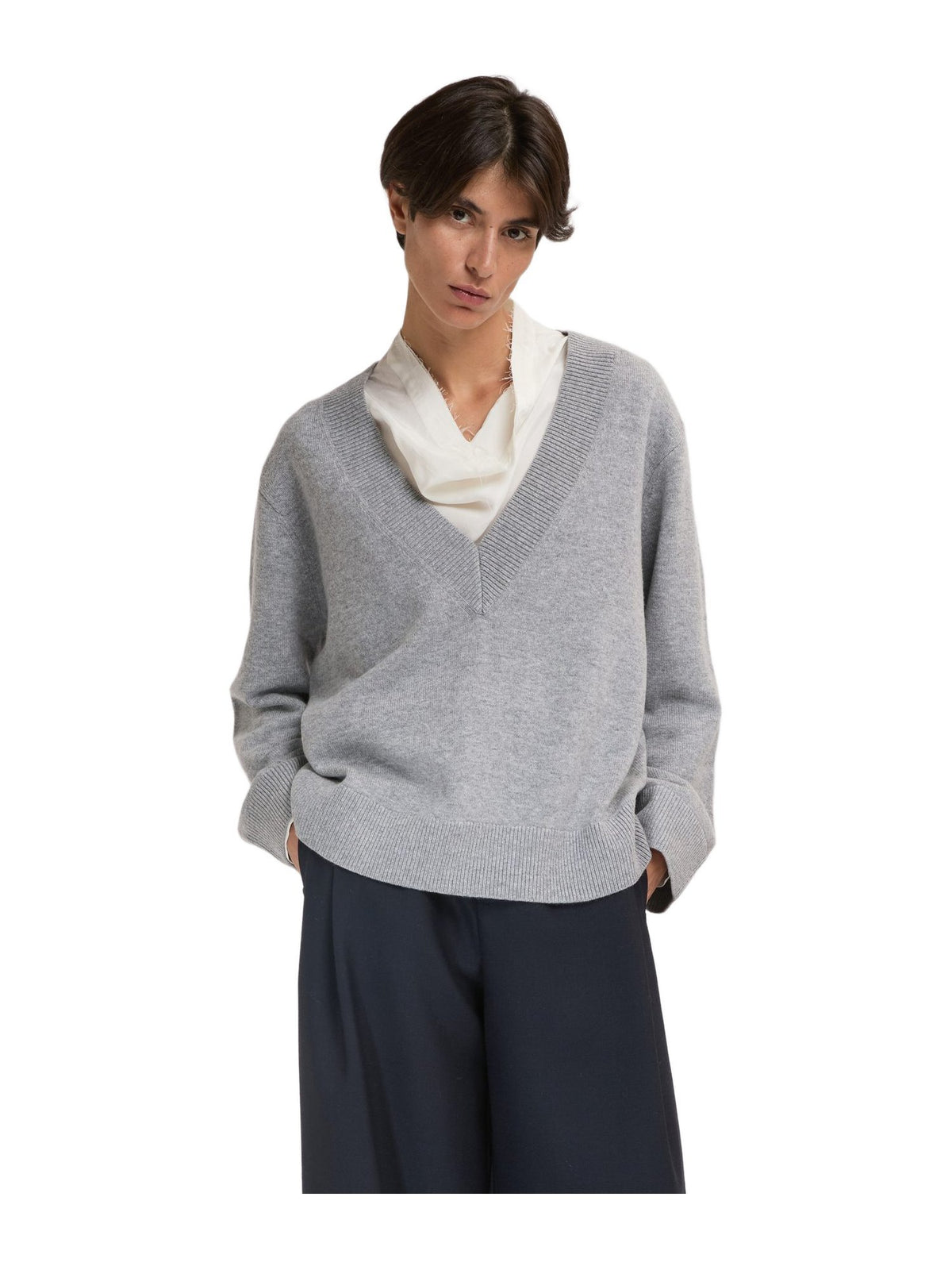 Maglione Over con Scollo a V