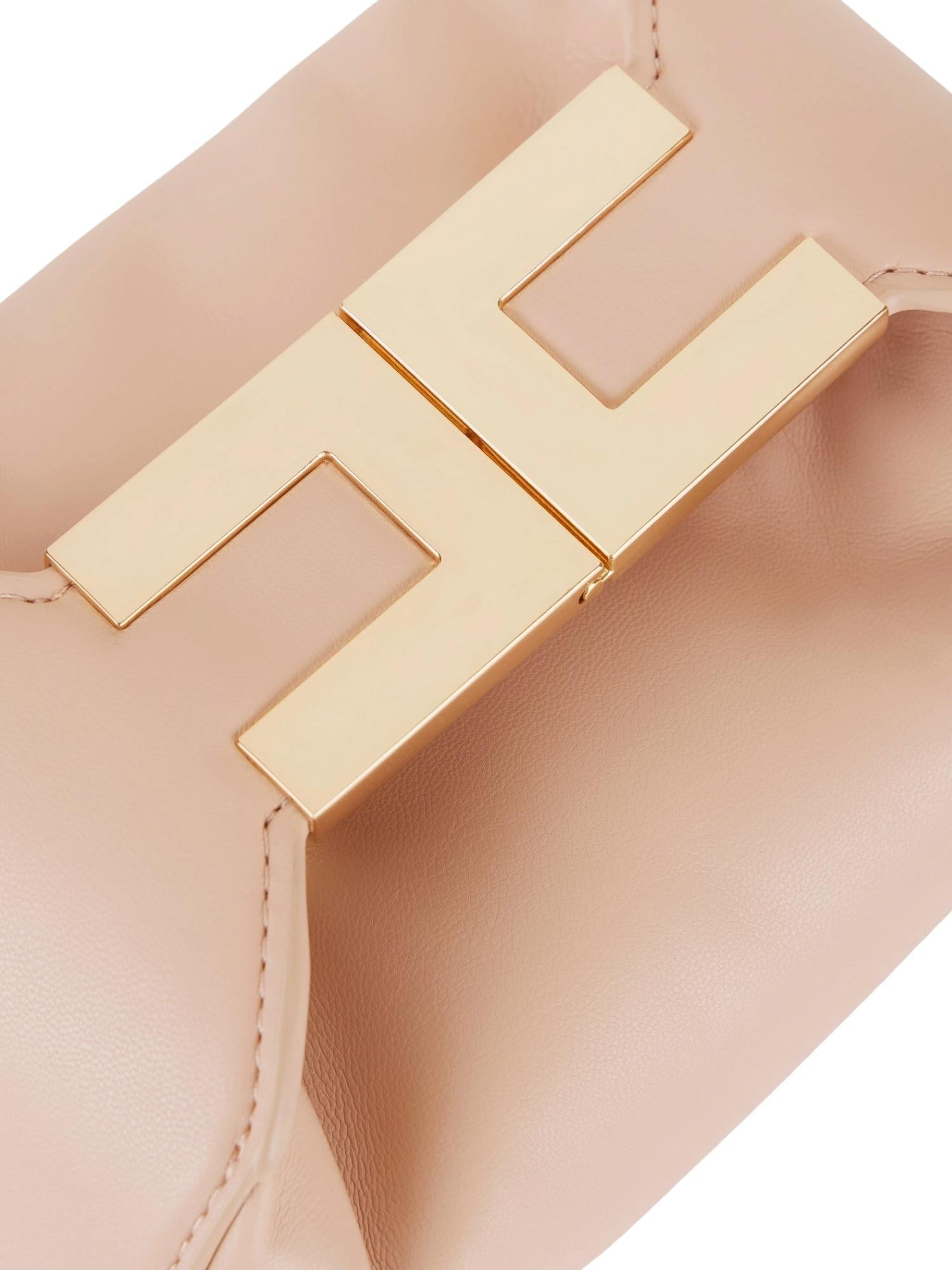 Elisabetta Franchi Borsa hobo con manico gioiello