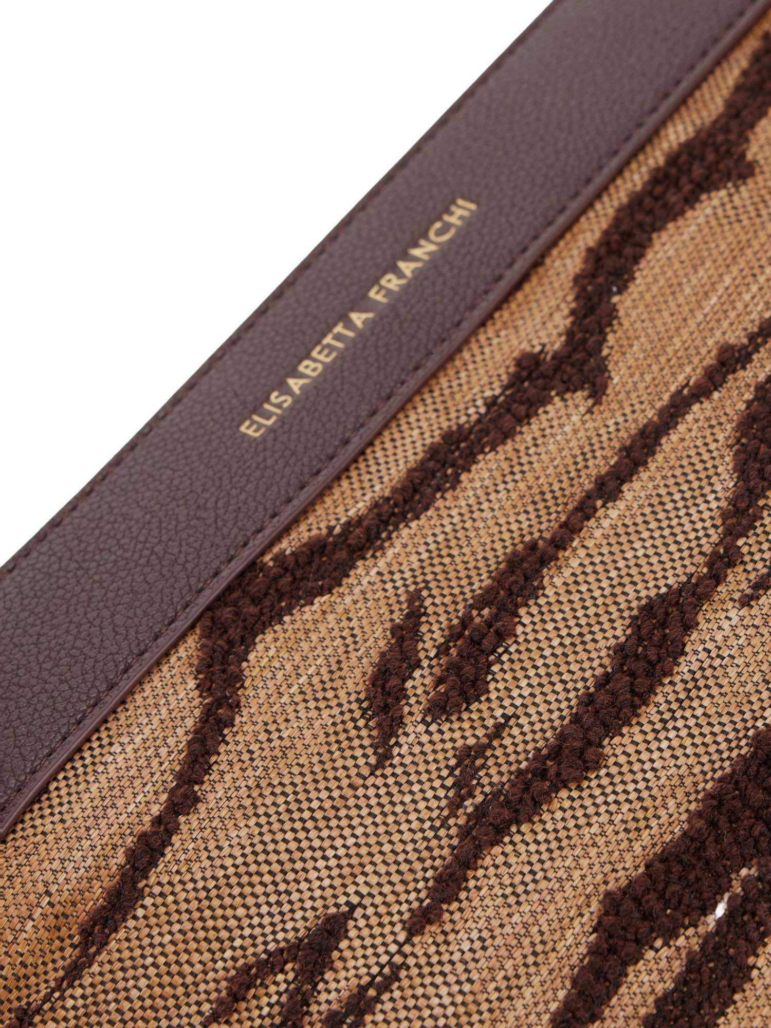 Elisabetta Franchi Pochette con stampa tigre